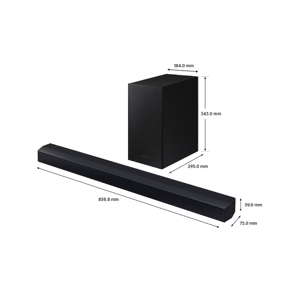 home cinema samsung barre de son 2 1 120w hw c450 (2)