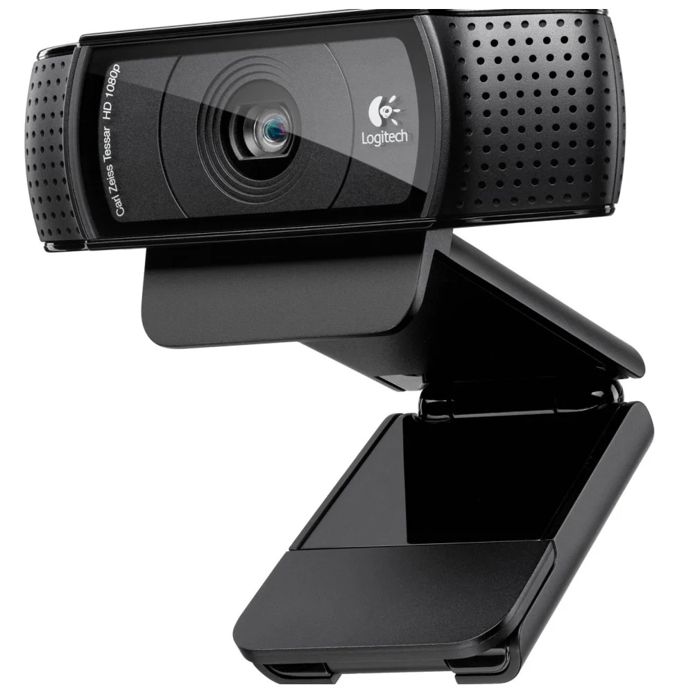 logitech hd pro webcam c920 refresh ful.l hd 1080p avec deux microphones integres