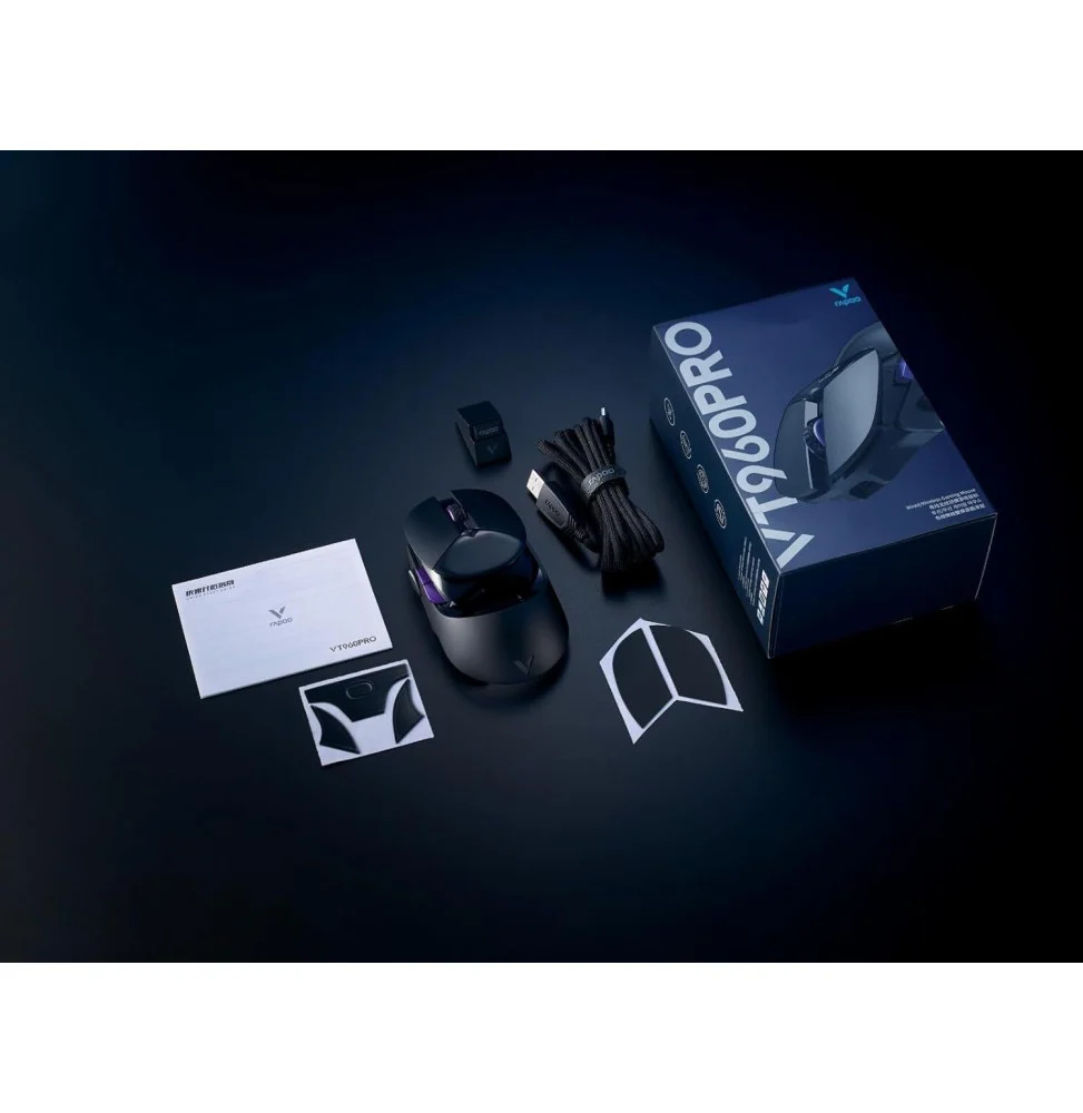 souris gaming sans fil et avec fil rapoo vt960pro