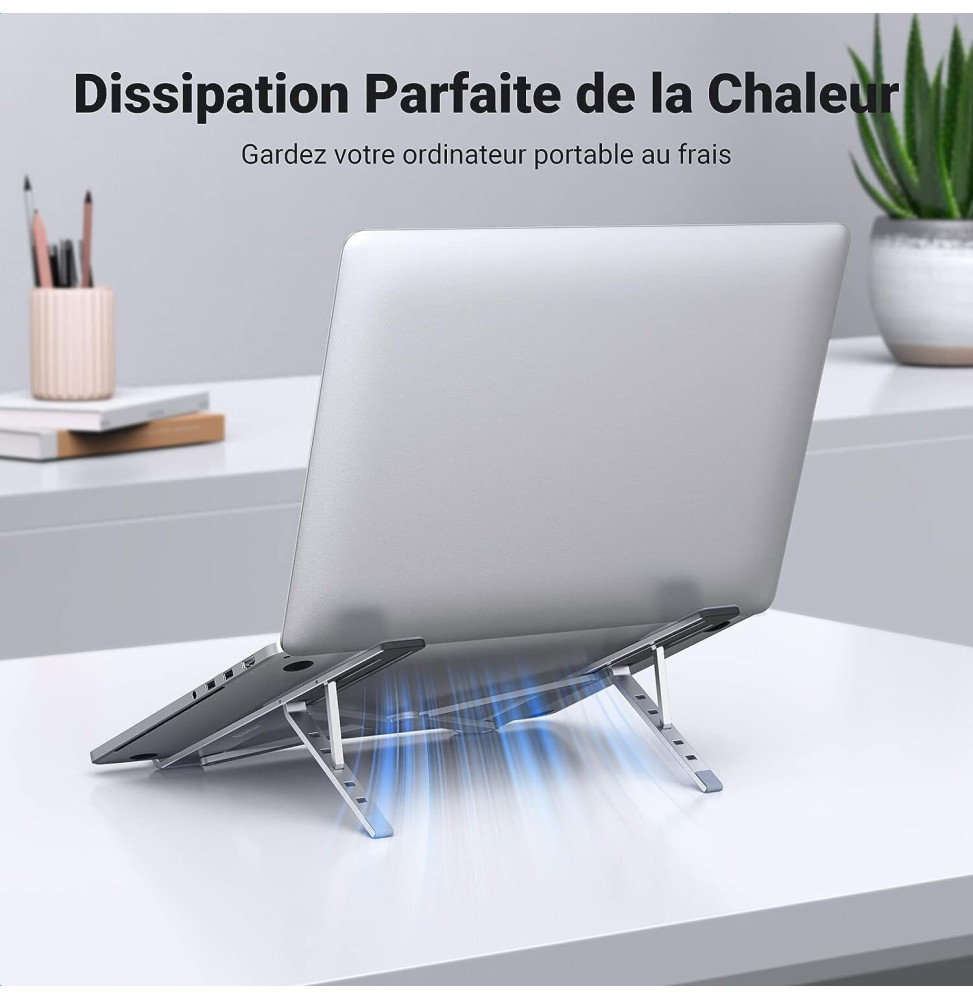support ordinateur portable ugreen aluminium ventile 8 a 17 3 pouces 40289