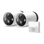 tapo c420s2 pack de 2 cameras exterieur sans fil avec batterie 180jrs (2)