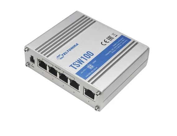 Teltonika PoE+ Switch 5 GbEports (TSW100 ) - Gtel b9e53f43c012b541bc7ae302363985ed8695345d 1035229 TSW100000000 image3
