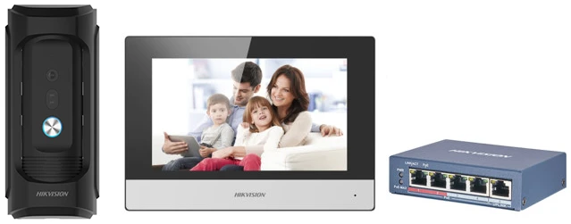 hikvision ds kis606 p ip video intercom kit