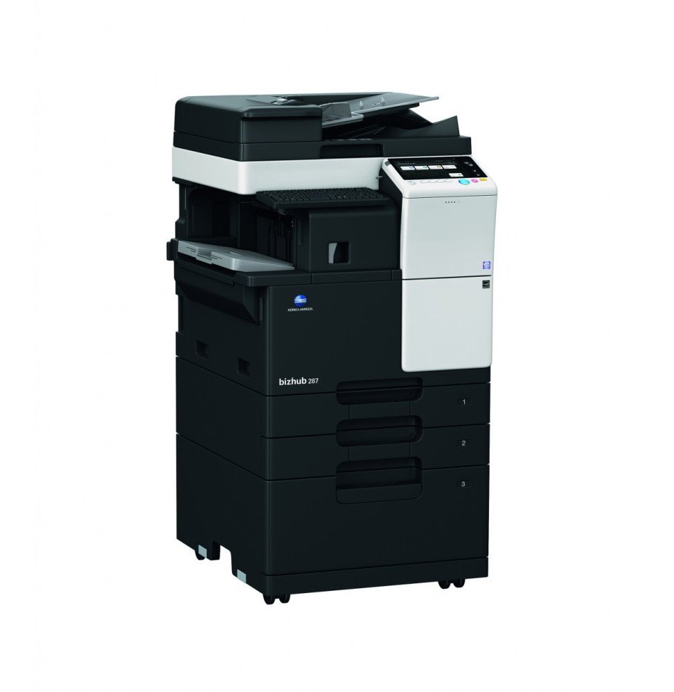 appareil multifonction de bureau konica minolta bizhub 287 noir et blanc a3 (1)