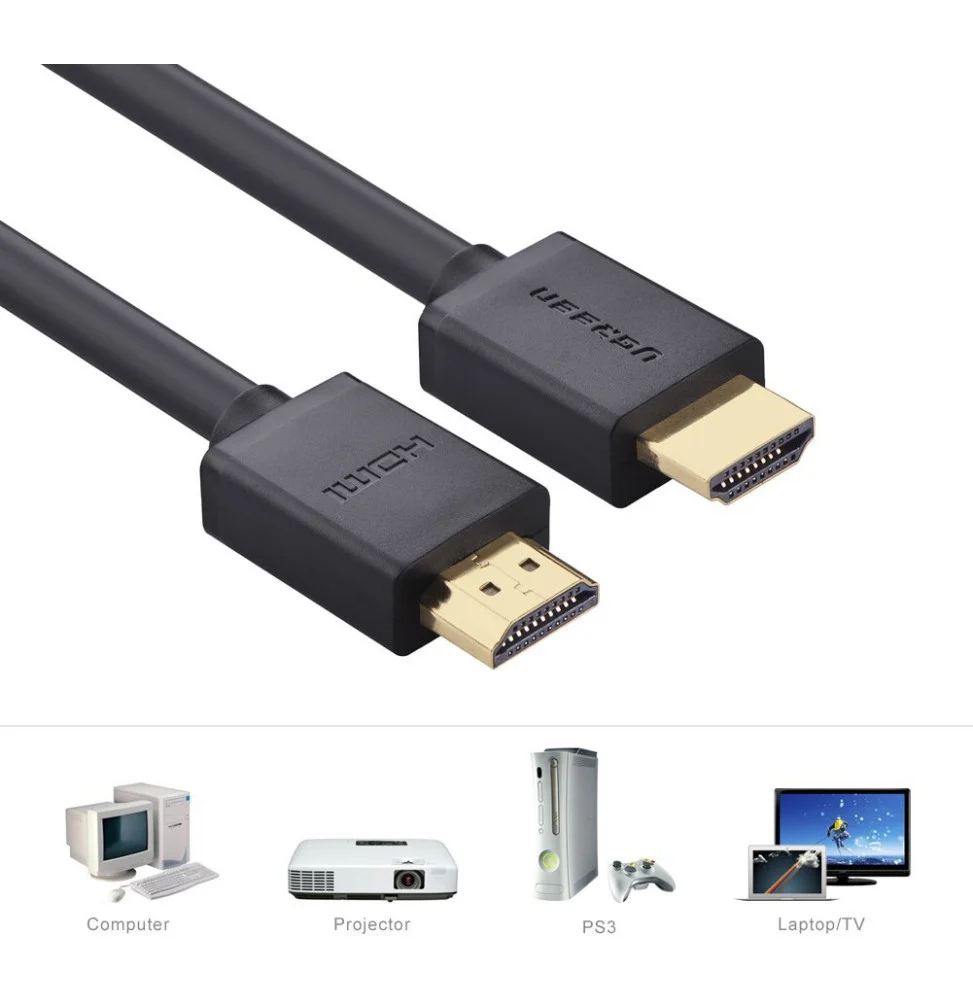 cable ugreen hdmi male vers male 2 metres 10107 (1)