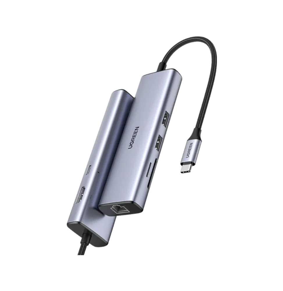 hub usb c ugreen usb c 7 en 1 supporte pd power delivery 100w recharge 90568