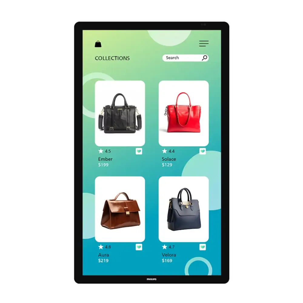 philips 32 p cap retail touch 24 7 landscape portrait tilt fhd basic failover 10 touch points android 13 wifi 400cd32bdl3751t 00 (1)