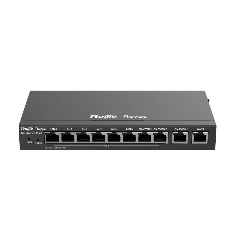 routeur professionnel reyee rg eg210g p v3 10 ports 600mbps