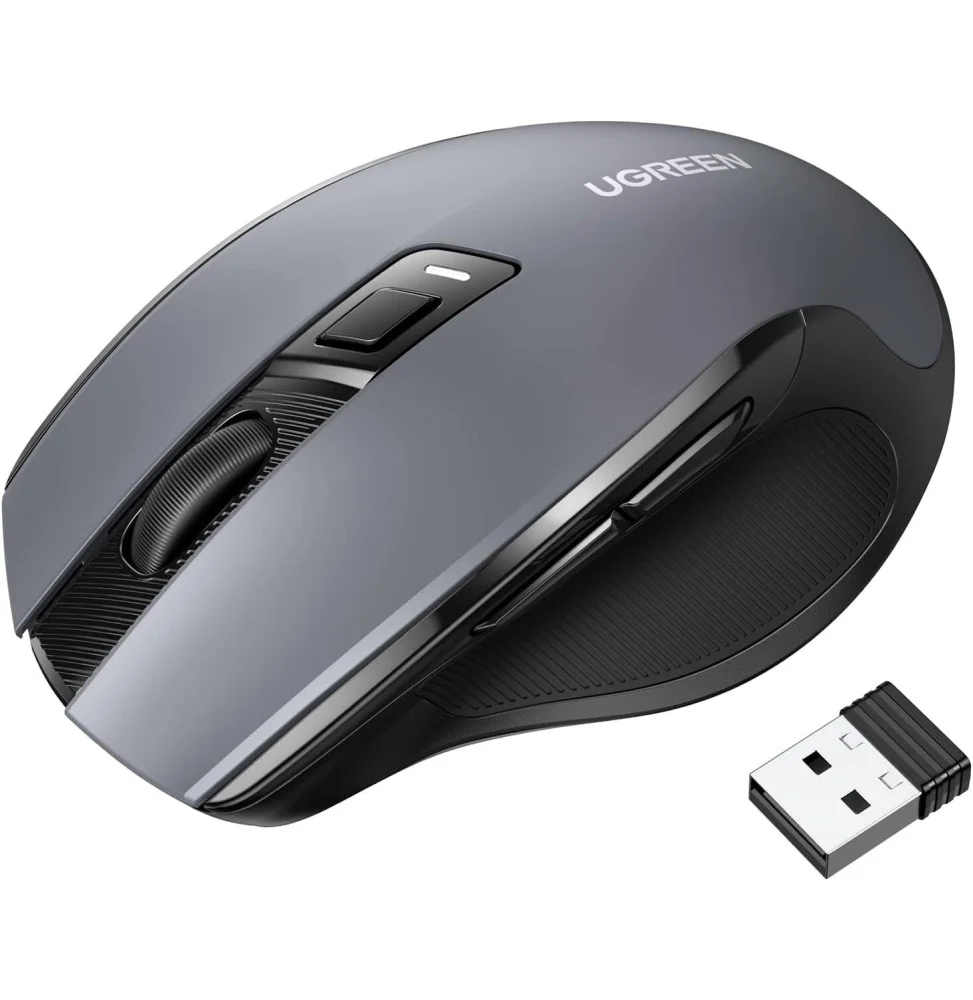 souris sans fil ugreen design ergonomique 24ghz noir 90545