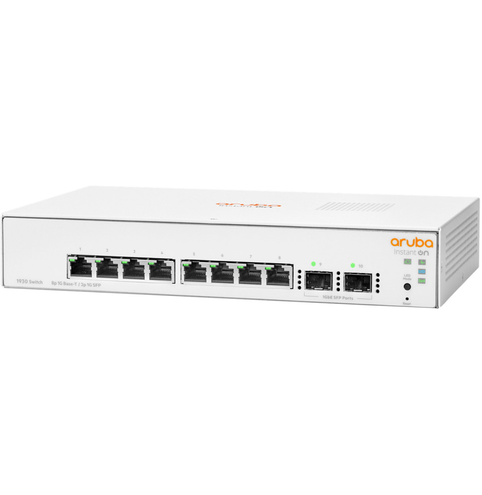 switch administrable aruba instant on 1930 8g 2sfp jl680a