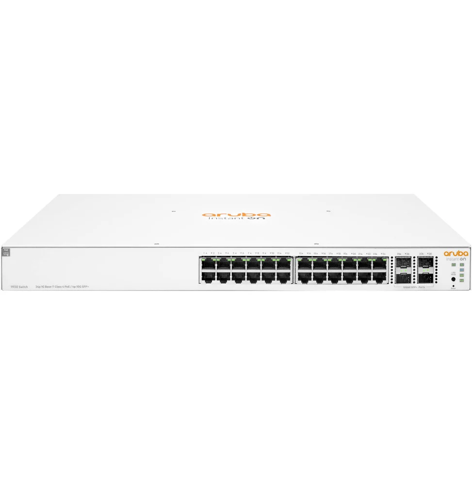 switch administrable hpe aruba instant on 1930 24 ports classe 4 poe 4sfp 195w jl683b