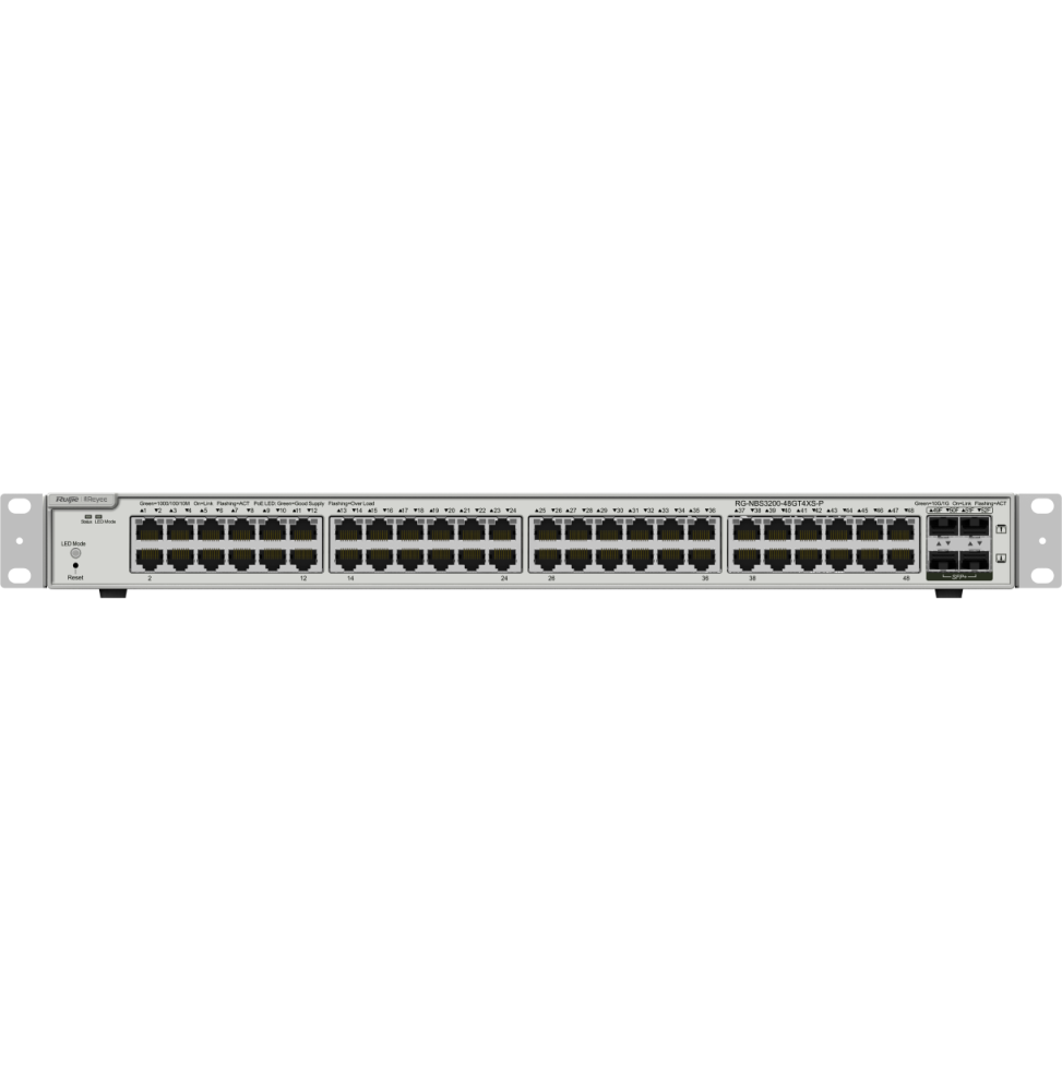 switch administrable reyee rg nbs3200 l2 48 ports 4 ports sfp 370w rg nbs3200 48gt4xs p (2)