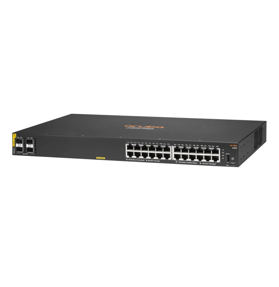switch aruba 6000 24g classe 4 poe 4sfp 370 w r8n87a