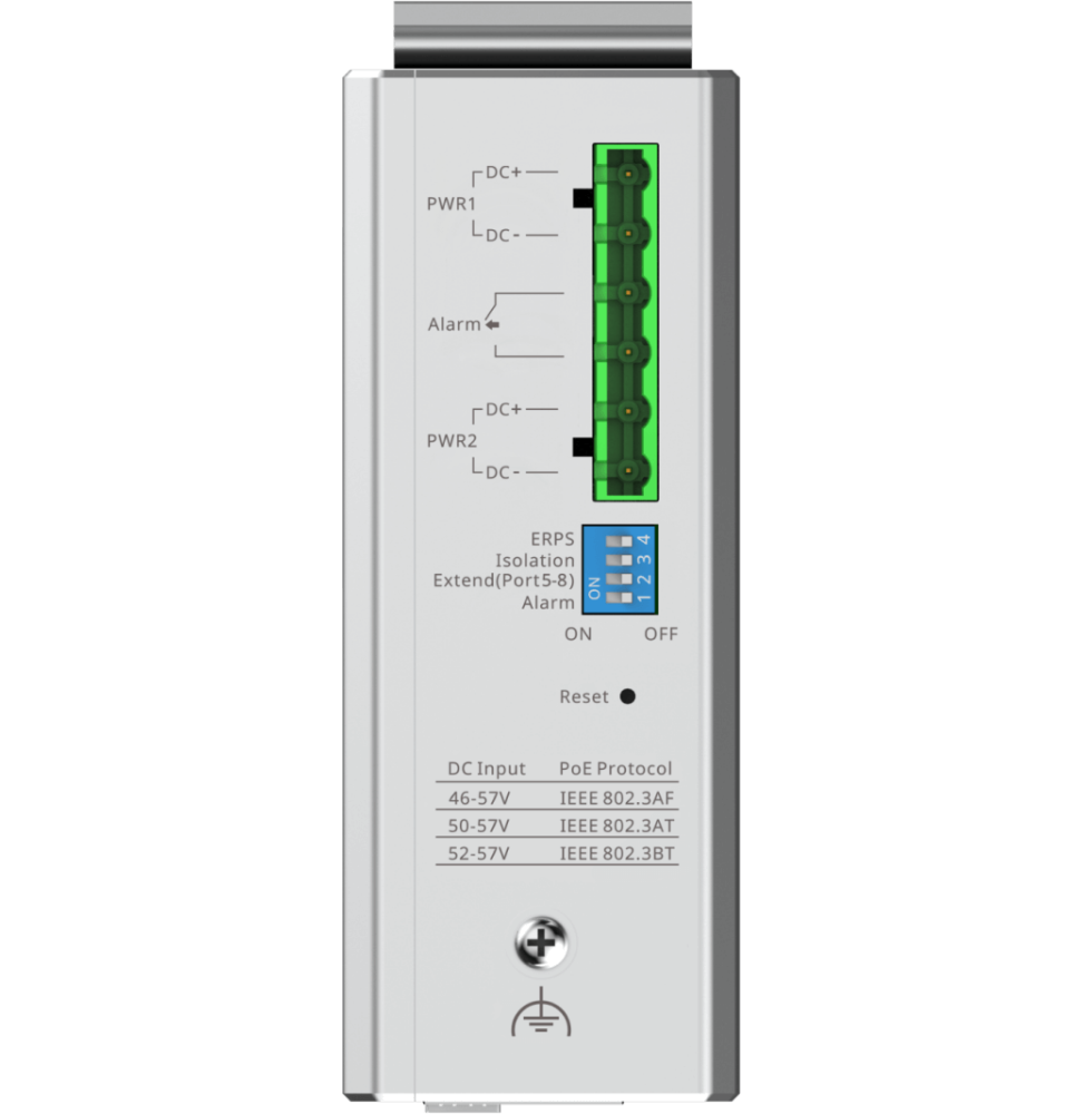 Reyee Switch industriel L2 géré dans le Cloud NIS2100-8GT2SFP-HP 10 ports 1 port PoE++ 7 ports PoE+ 2 ports Uplink SFP - Gtel switch industriel l2 gere dans le cloud reyee nis2100 8gt2sfp hp 10 ports 1 port poe 7 ports poe 2 ports uplink sfp (2)