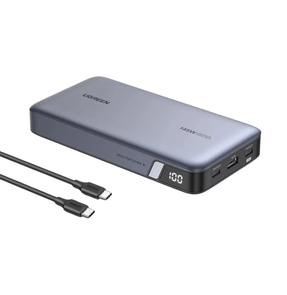 ugreen 90597a banque d alimentation electrique 25000 mah gris 90597a