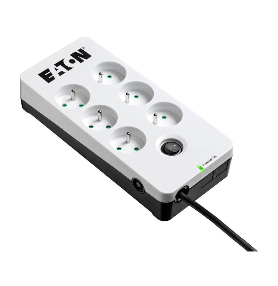 multiprise parasurtenseur eaton boitier de protection pb6f 6 prises fr