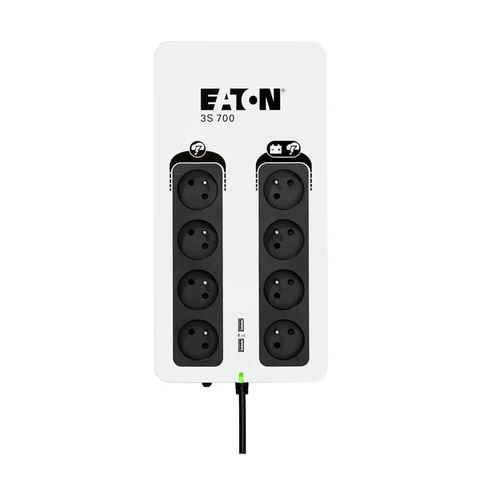 onduleur off line ups eaton 3s gen2 420 w 700 va 6 prises fr 2 usb 3s700f