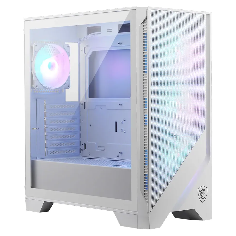 boitier pc gaming msi mag forge 320r airflow blanc 306 7g23w22 hh9