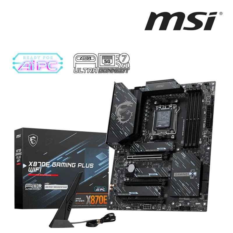 carte mere msi carte mere x870e gaming plus 911 7e70 001 vue principale