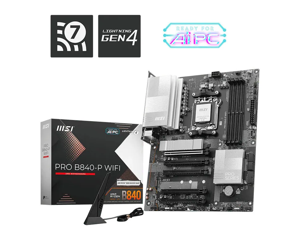 carte mere msi pro b840 p wifi amd b840 am5 atx 911 7e57 001