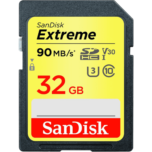 Carte SDHC SanDisk Extreme UHS I 32GB SDSDXVE 032G GNCIN.png