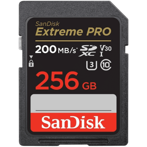 Carte memoire SDXC™ UHS I SanDisk Extreme PRO 256 Go SDSDXXD 256G GN4IN.png