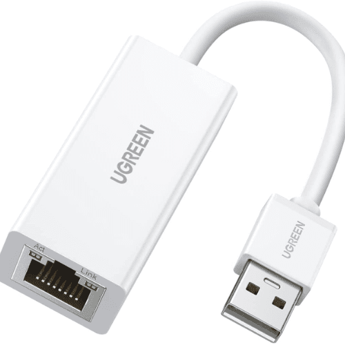 Ugreen Adaptateur USB 2.0 to RJ45 Blanc (20253) - Gtel Ugreen Adaptateur USB 2.0 to RJ45 Blanc.png