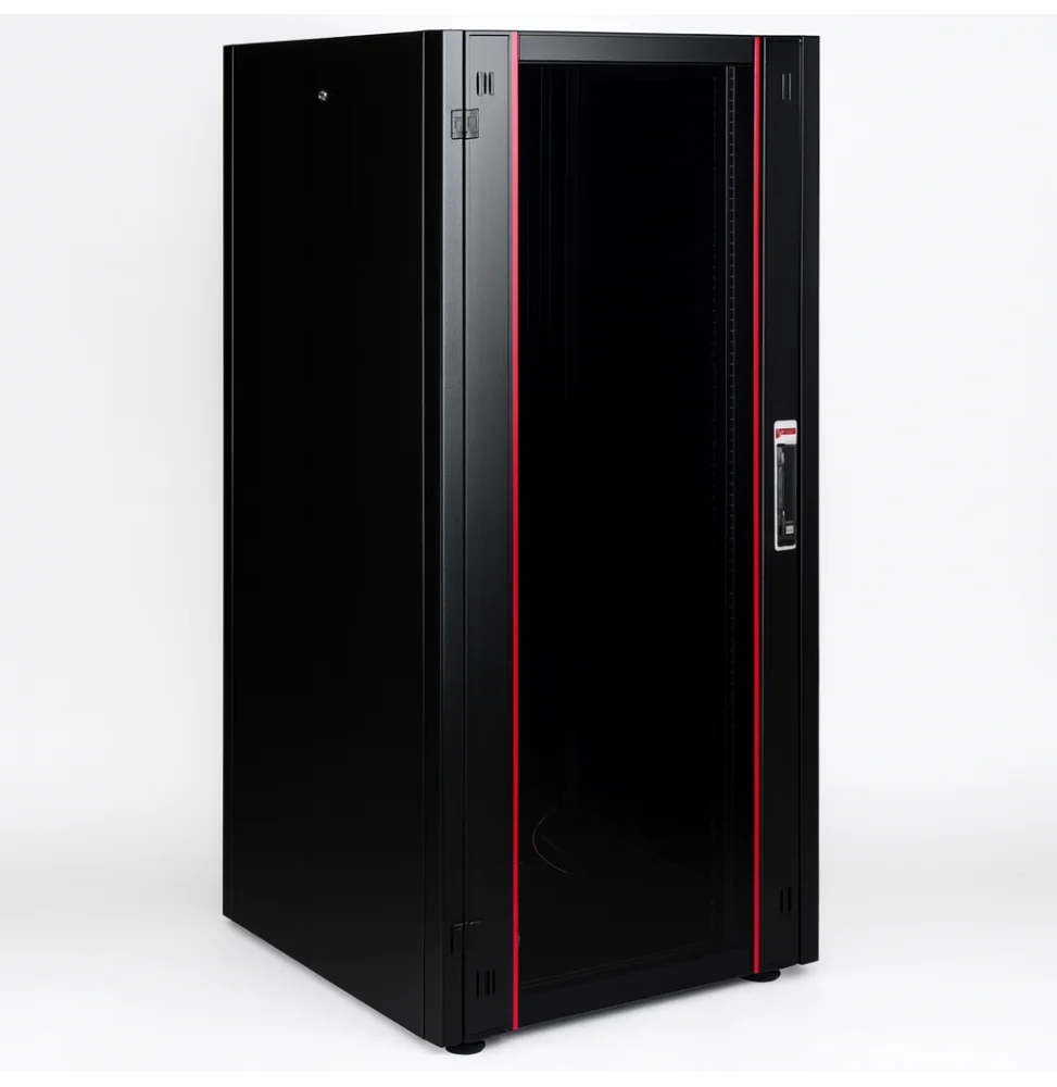 armoire hyperline lande 36u 19p 600x600mm avec porte avant en verre a ouverture ln hl36u6060 bl b.webp