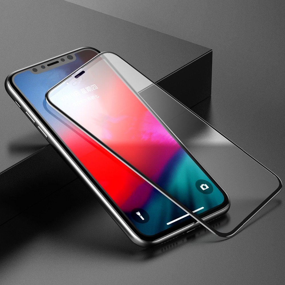 baseus 0 3mm scratch resistant anti fingerprint all glass back screen protector for iphone xs max sgbl180102 3.jpg