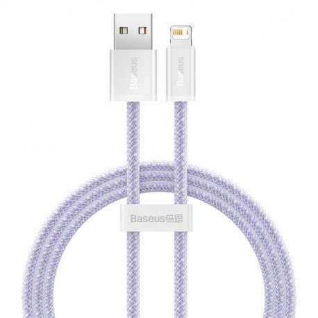 baseus cable usb lightning 2 4a 1m violet cald040005 5.jpg