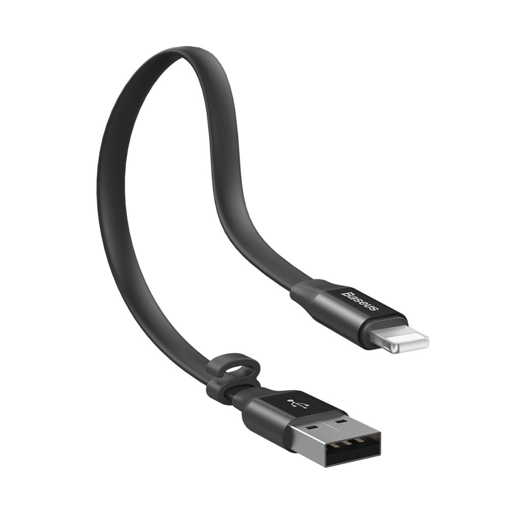 baseus cable usb lightning 2a 0 23m black calmbj b01 6.webp