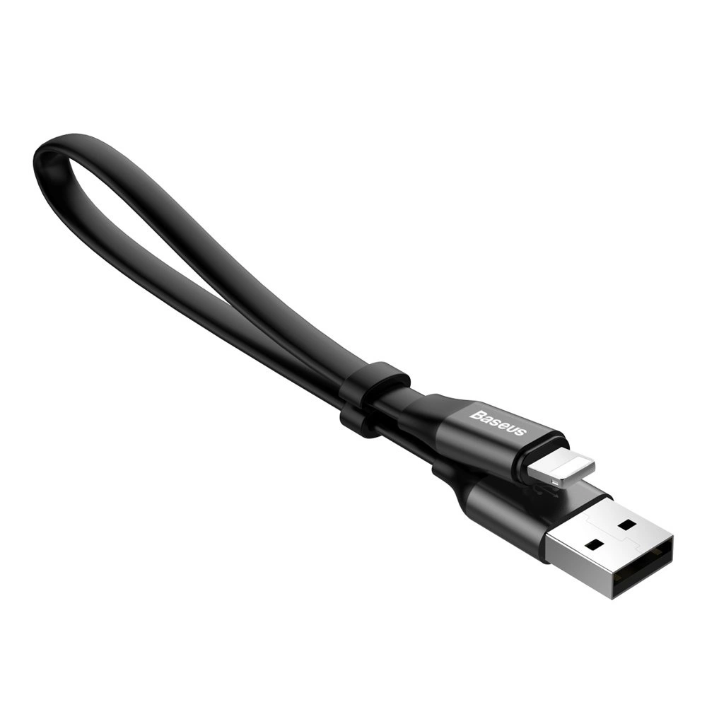 baseus cable usb lightning 2a 0 23m black calmbj b01 7.webp