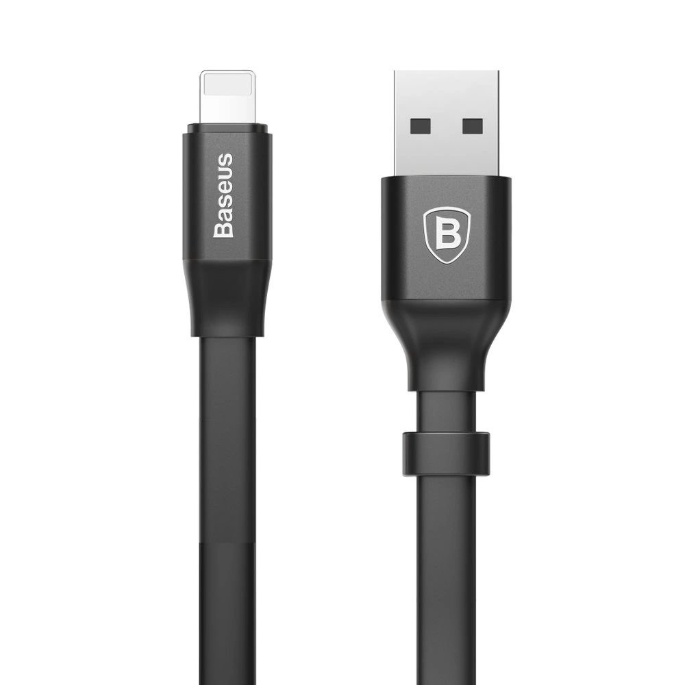 baseus cable usb lightning 2a 0 23m black calmbj b01 8.webp