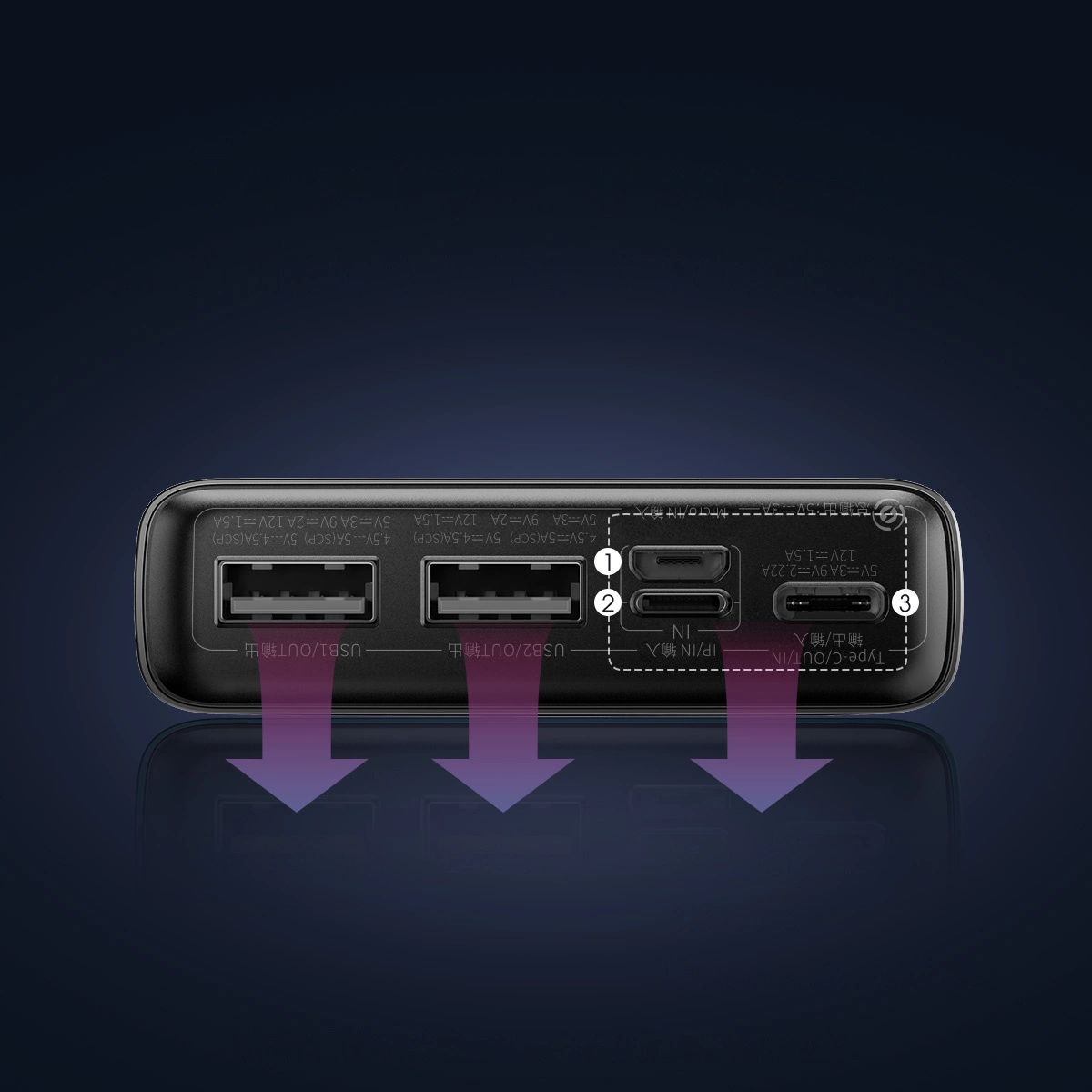 baseus digital display quick charging 20000mah 22 5w power bank avec cable type c ppad070101 2.webp
