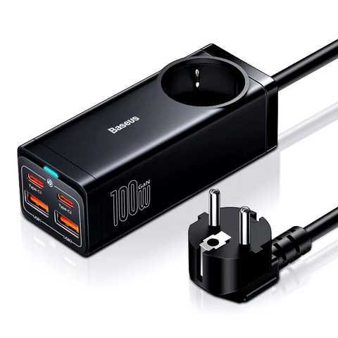 baseus gan3 pro bande de puissance de bureau ac2u2c 100w eu noir pszm000401 4.jpg