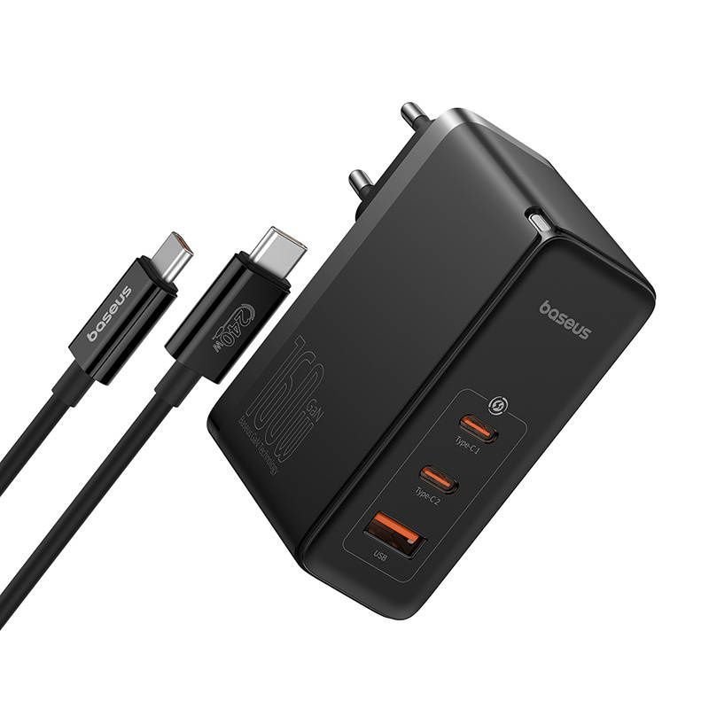 baseus gan5 pro digital fast charger 2cu 160w eu cluster black ccgang160ce 6.jpg