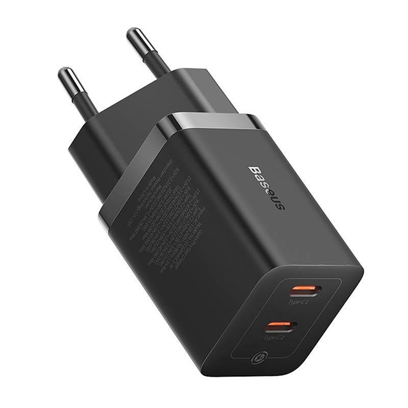 Baseus Gan5 pro Fast Charger C+C 40W EU Noir (CCGP180101) - Gtel baseus gan5 pro fast charger cc 40w eu noir ccgp180101 4.jpg