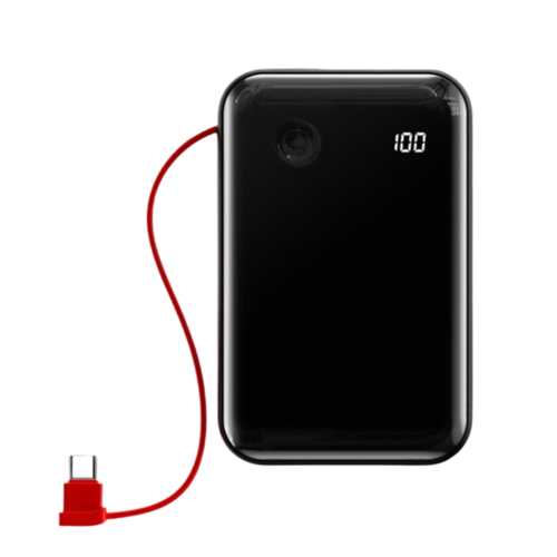 Baseus Power Bank Digital Display 3A 10000mAh With Type-C Cable black (PPXF-A01) - Gtel baseus power bank digital display 3a 10000mah with type c cable black ppxf a01 2.png