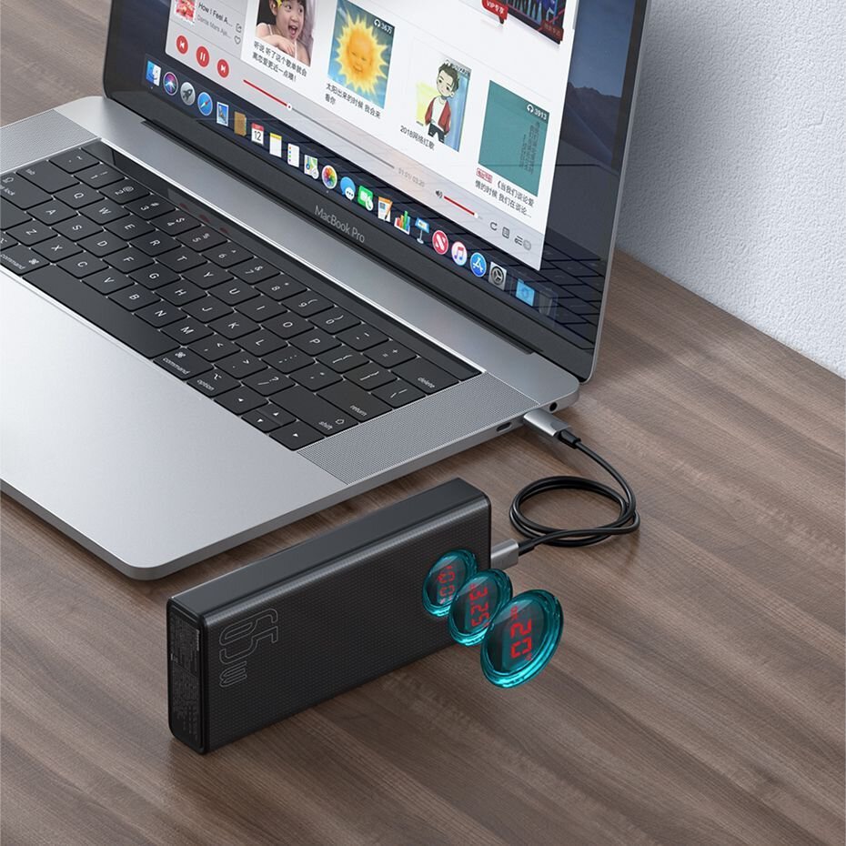 Baseus PowerBank Digital Display 65W 30000 mAh / Noir (PPLG-A01) - Gtel baseus powerbank digital display 65w 30000 mah noir pplg a01 5.jpg