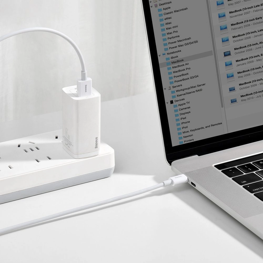 baseus superior series fast charging data cable usb to type c 66w 2m white catys a02 3.webp