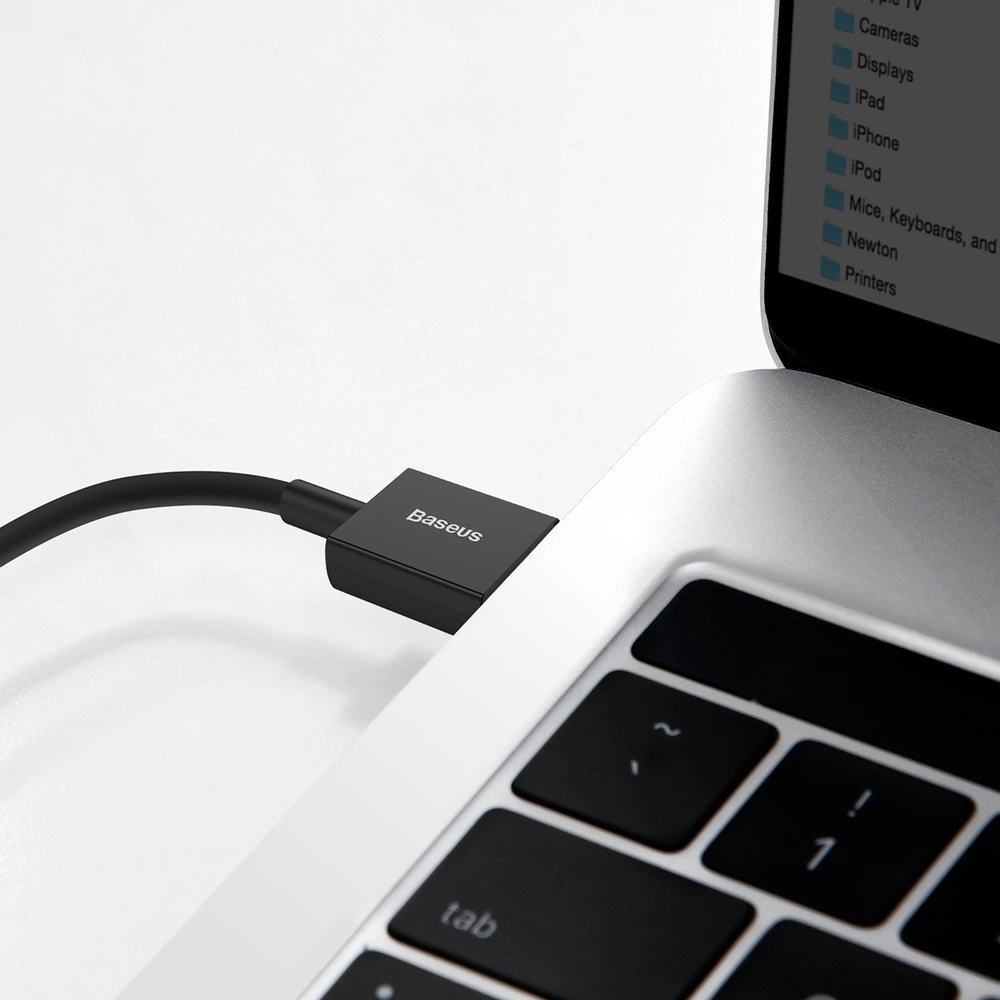 Baseus Superior SuperCharge USB Cable - USB Type C 66 W (11 V / 6 A) 2 m black (CATYS-A01) - Gtel baseus superior supercharge usb cable usb type c 66 w 11 v 6 a 2 m black catys a01 3.webp