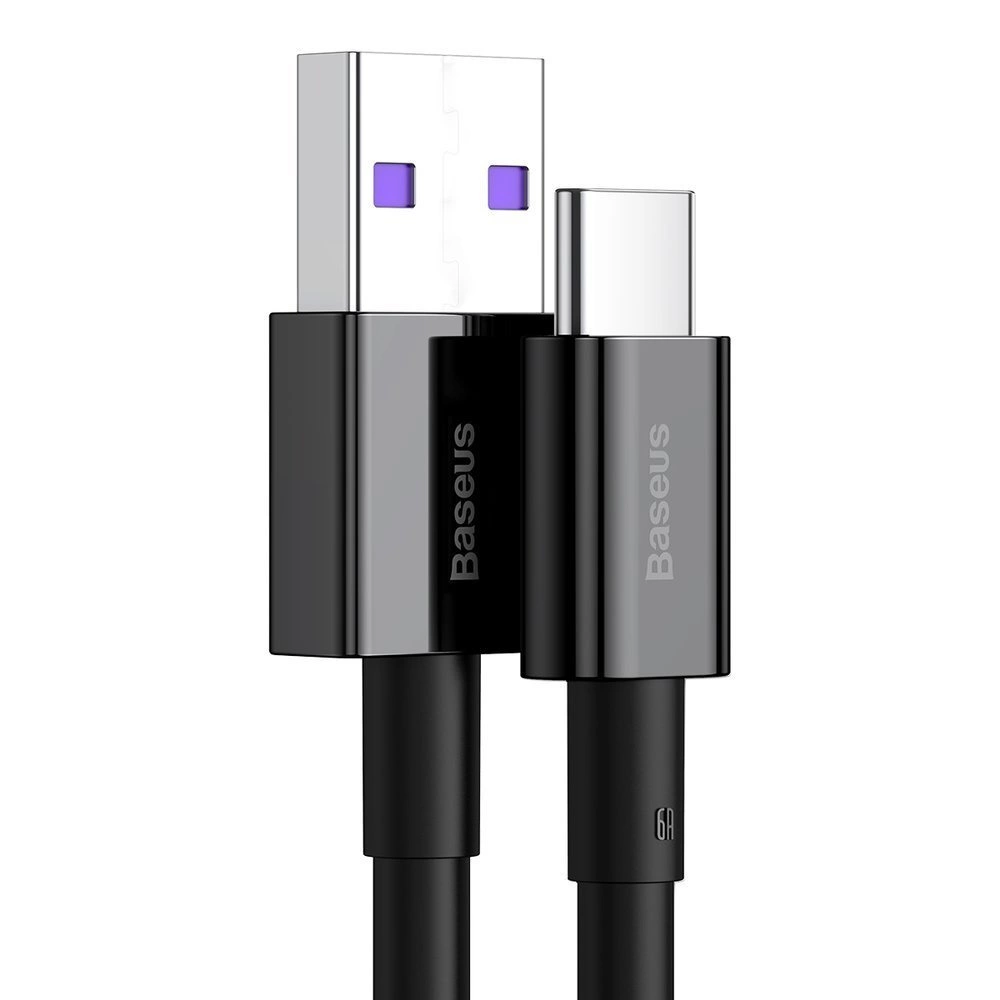 Baseus Superior SuperCharge USB Cable - USB Type C 66 W (11 V / 6 A) 2 m black (CATYS-A01) - Gtel baseus superior supercharge usb cable usb type c 66 w 11 v 6 a 2 m black catys a01 7.webp