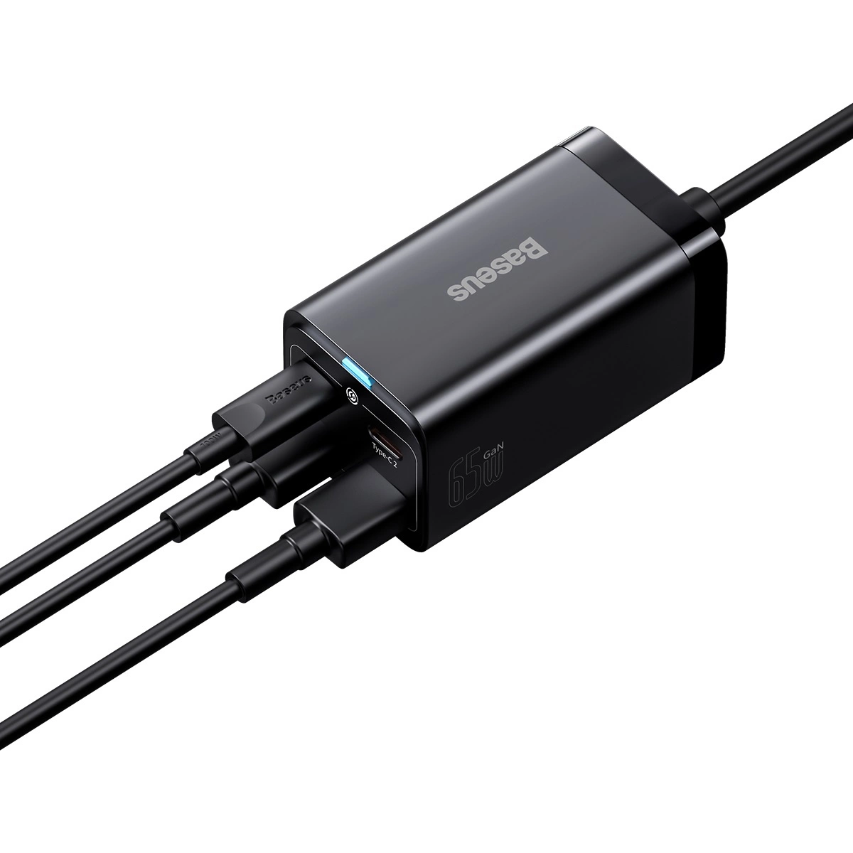 Chargeur de bureau rapide Baseus Gan3 Pro 65W (CCGP040101) - Gtel chargeur de bureau rapide baseus gan3 pro 65w ccgp040101 3.webp