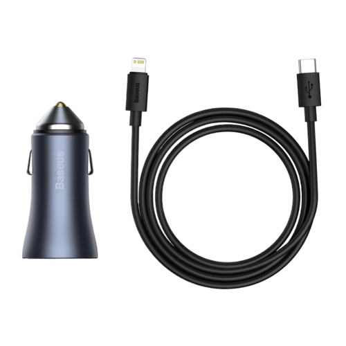 chargeur de voiture super rapide baseus 40w usbtype ccable type c vers lightning noir tzccjd b0g 1.png