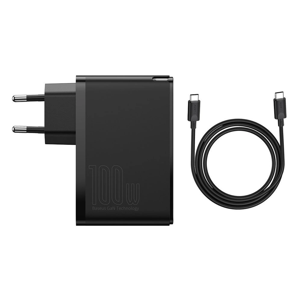 chargeur mural baseus gan2 pro 4x usb usb c qc 4 0 pd huawei scp samsung afc 100w cable ccgan2p l01 3.webp