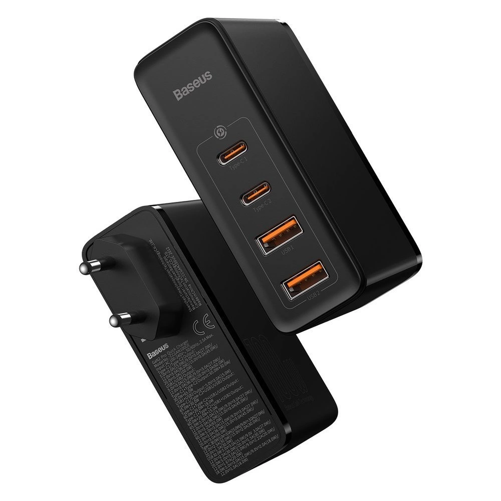 chargeur mural baseus gan2 pro 4x usb usb c qc 4 0 pd huawei scp samsung afc 100w cable ccgan2p l01 7.webp