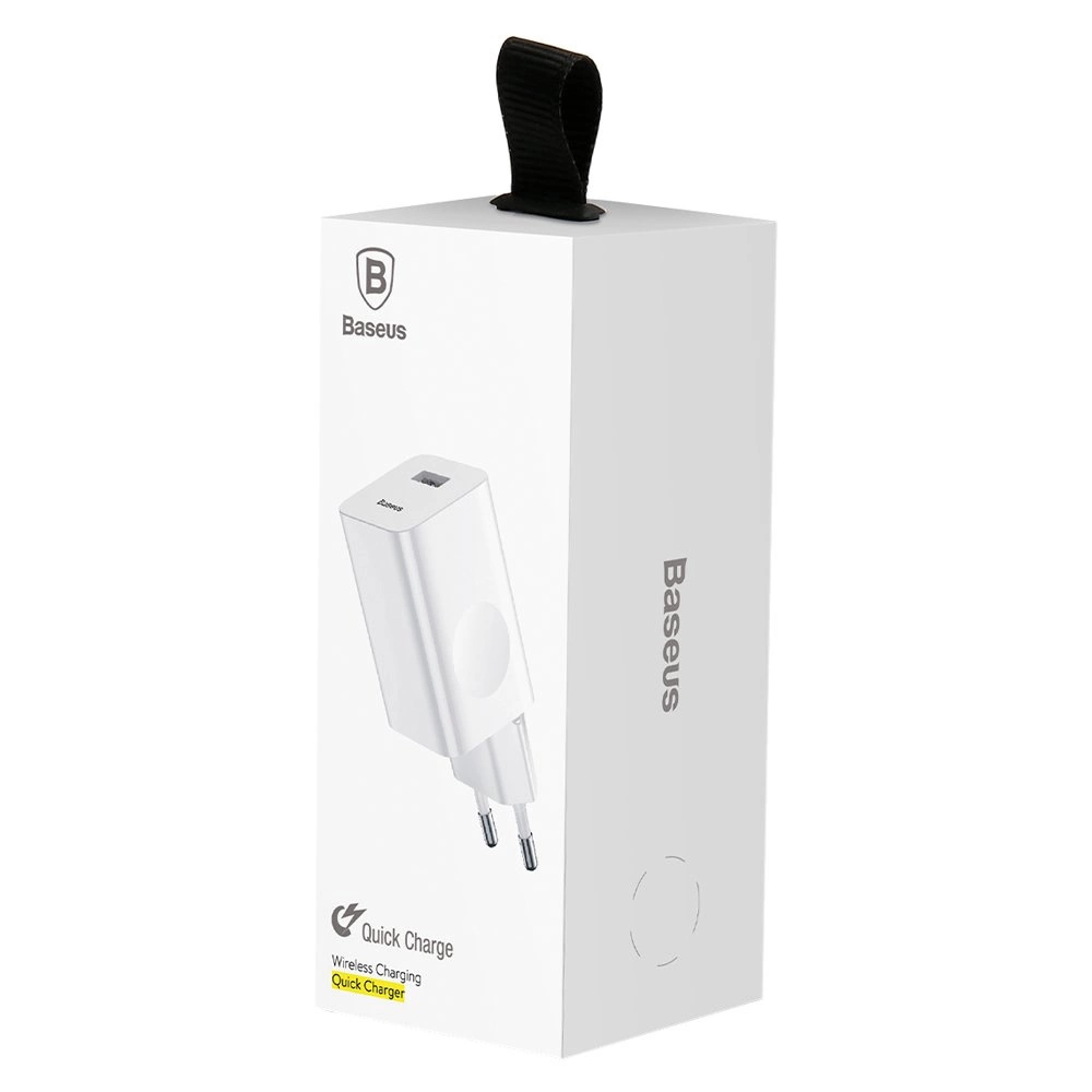 Chargeur rapide Baseus QC 3.0 – blanc (CCALL-BX02) - Gtel chargeur rapide baseus qc 3 0 blanc ccall bx02 2.webp