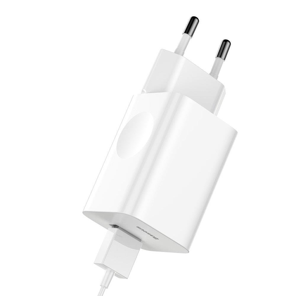 Chargeur rapide Baseus QC 3.0 – blanc (CCALL-BX02) - Gtel chargeur rapide baseus qc 3 0 blanc ccall bx02 8.jpg