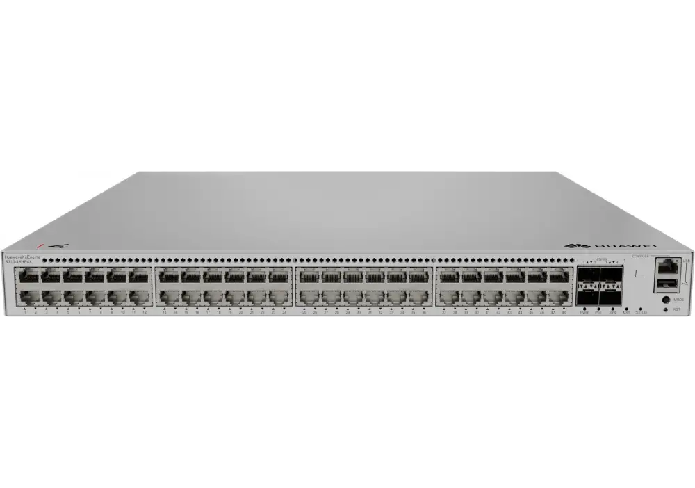 commutateur administrable huawei ekitengine s310 48hp4x 48 ports ethernet gigabit poe 846 w et 4 ports sfp 10 gigabits 98012566 (1)