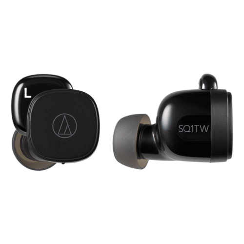 Écouteurs intra-auriculaires True Wireless Audio-Technica Noir (ATH-SQ1TWBK) - Gtel ecouteurs intra auriculaires true wireless audio technica noir ath sq1twbk 1.png